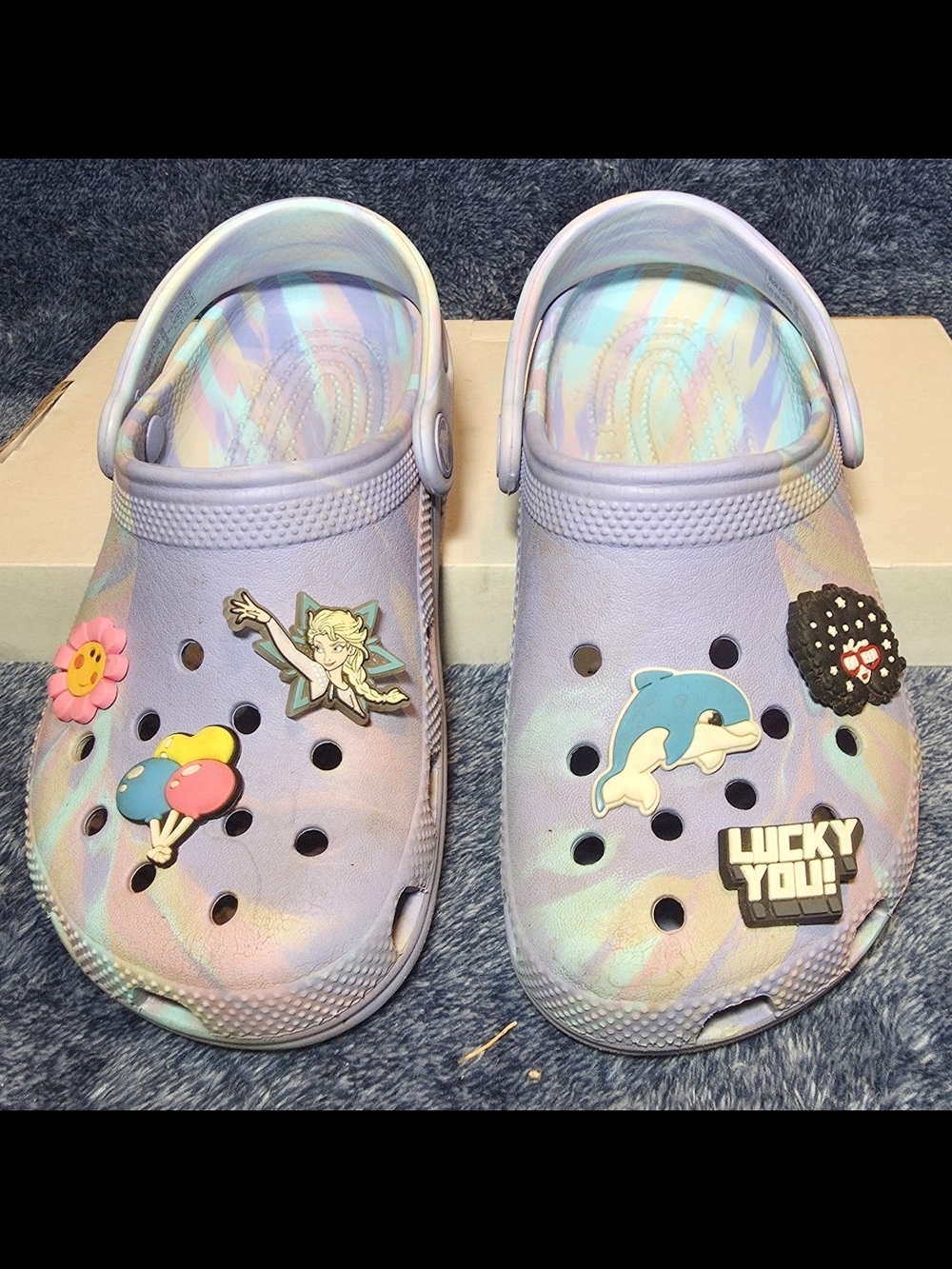 Crocs Kids' Classic Marbled Clogs